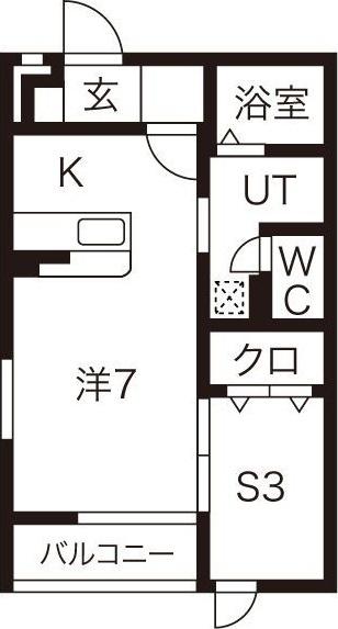 ＪＲ東北本線 岩手飯岡駅 徒歩31分 2階建 築19年(1SK/1階)の間取り写真