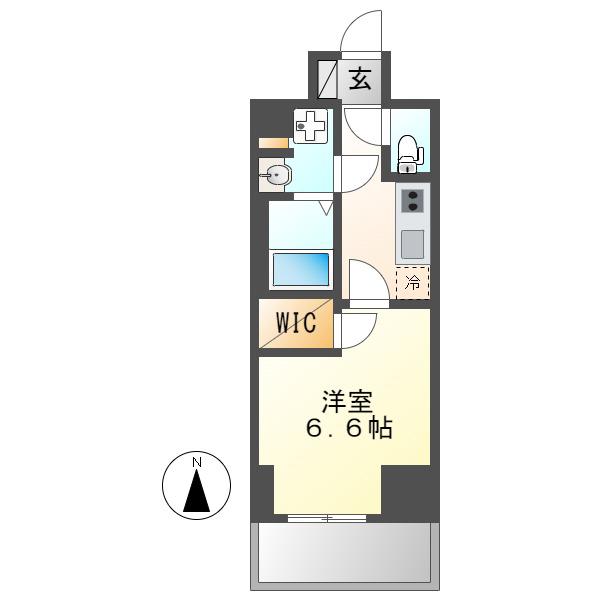 M-LUXE丸の内(1K/8階)の間取り写真