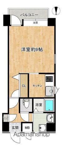 フォレストコート姪の浜(1K/7階)の間取り写真
