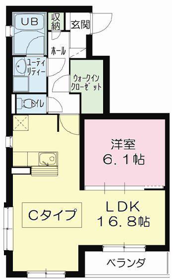 ティエラ・ナタール(1LDK/3階)の間取り写真