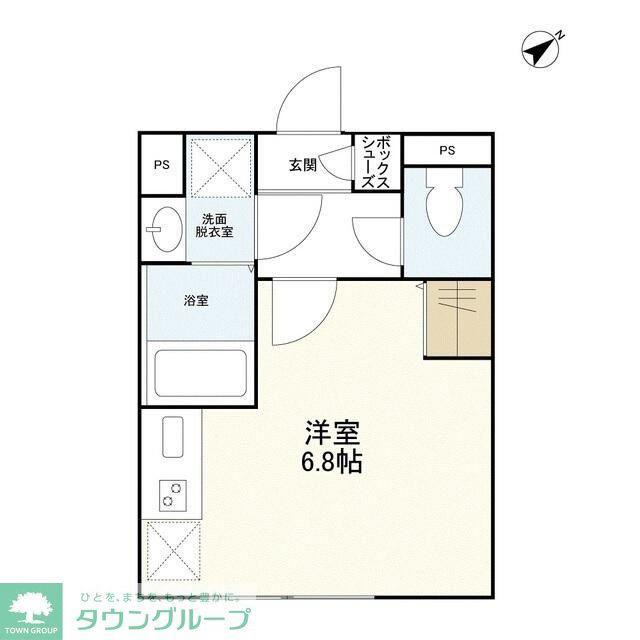 アステラホーム渋谷本町(ワンルーム/1階)の間取り写真