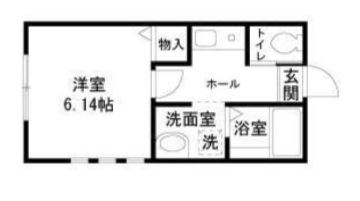 メゾンS・K(1K/1階)の間取り写真