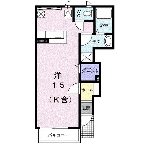 ロイヤルマンション日の出(ワンルーム/1階)の間取り写真