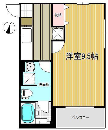 パールメゾン大宮(1K/4階)の間取り写真