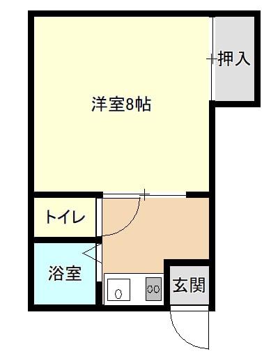 コーポ白亜(1K/1階)の間取り写真