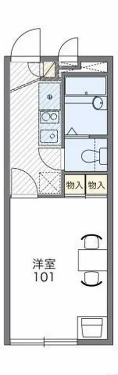 レオパレス常楽 2階階 間取り