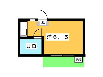 コーポ長崎村(ワンルーム/1階)の間取り写真