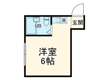 リシェス鶴間(ワンルーム/1階)の間取り写真