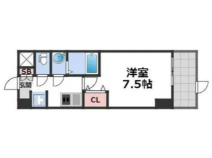 D-FLAT NAGAHASHI(1K/2階)の間取り写真