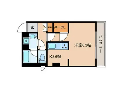 フォレシティ新蒲田(1K/6階)の間取り写真