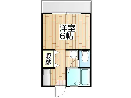 パルデンス増田(ワンルーム/1階)の間取り写真