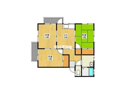 エレガンスさがら(3DK/2階)の間取り写真