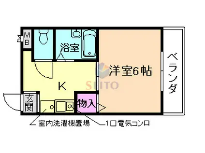 リーガ・テクト・ワン(1K/3階)の間取り写真