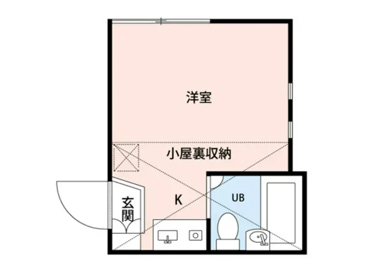 ユナイト戸手ベルナルド 1階階 間取り