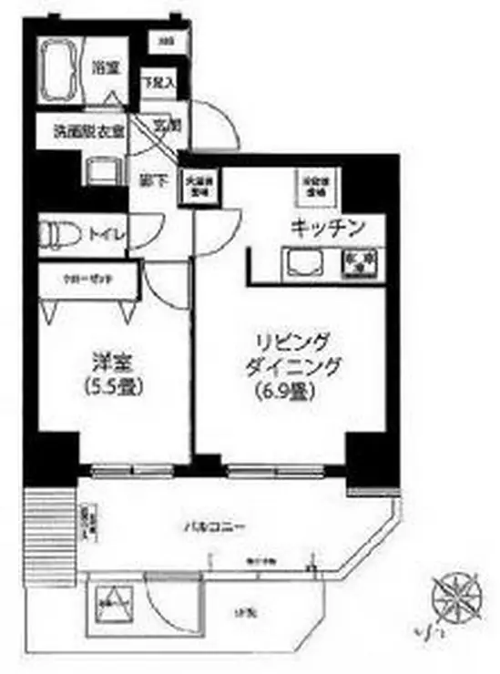 アイルプレミアム千駄木 10階階 間取り