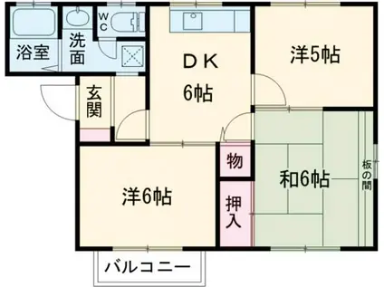 IS VIRGO(3DK/1階)の間取り写真