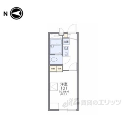 レオパレス TOMONA(1K/1階)の間取り写真