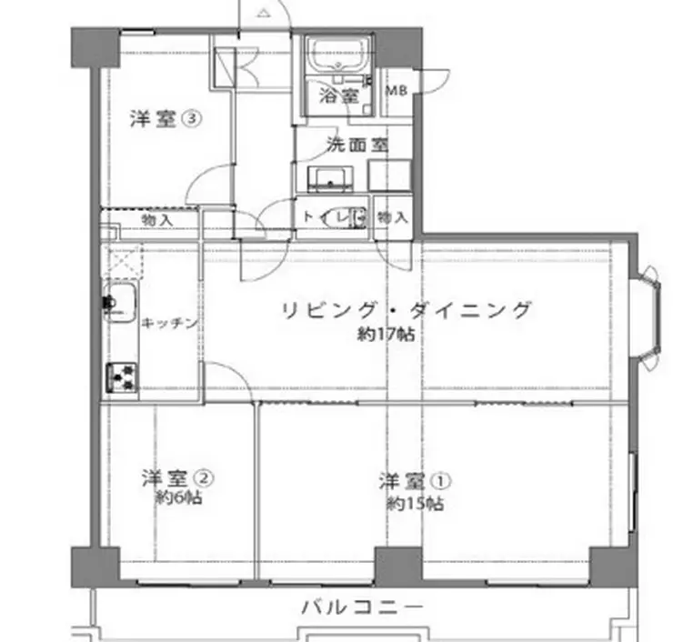 クレール武蔵小山 8階階 間取り