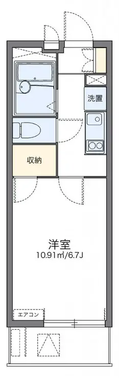 レオパレスブリロ上戸田 1階階 間取り