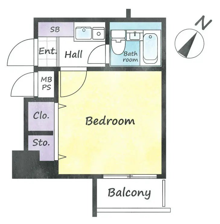 ライオンズマンション新子安第2 8階階 間取り