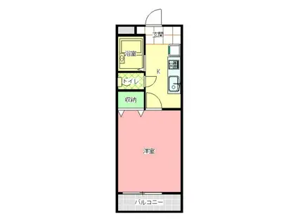 AFFETTO (1K/2階)の間取り写真