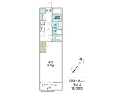 ANTIQUE(1K/1階)の間取り写真