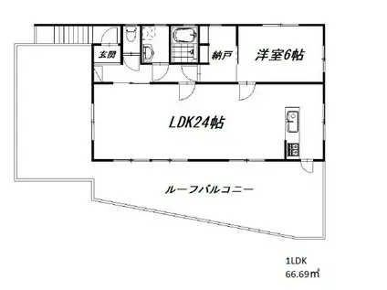 ビー・ウェル・アミティー(1LDK/2階)の間取り写真