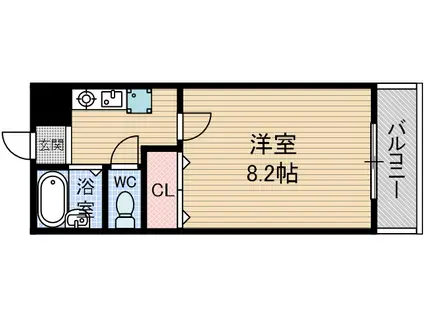 サンシードニ番館(1K/3階)の間取り写真