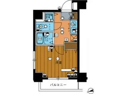スカイコート板橋第3(1K/4階)の間取り写真