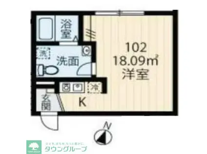 HASAI BUILDING 北千住(ワンルーム/3階)の間取り写真