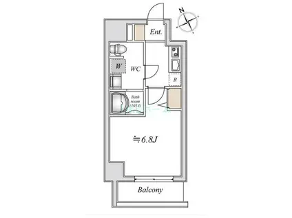 LIME RESIDENCE HIGASHINAKAYAMA(1K/5階)の間取り写真