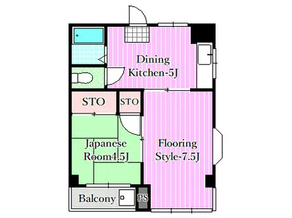 トーシンハイツ西葛西(2DK/1階)の間取り写真