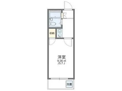 レオパレス三橋(1K/2階)の間取り写真