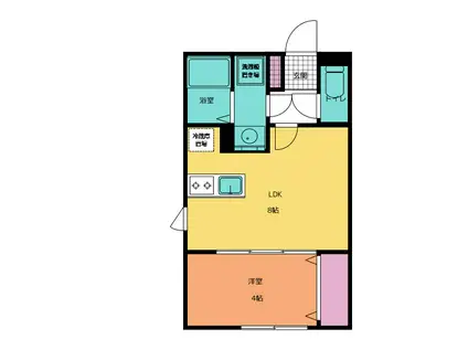 OG小松川(1LDK/3階)の間取り写真