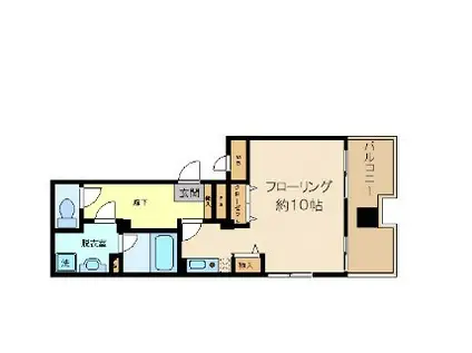 グランドベル(ワンルーム/7階)の間取り写真