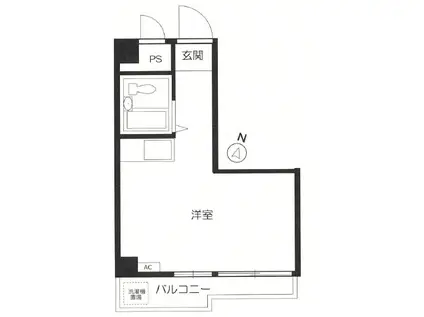 レジデンス向井(ワンルーム/1階)の間取り写真