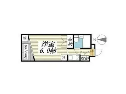 メゾンドコンフォール(ワンルーム/3階)の間取り写真