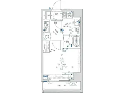 ユリカロゼAZEST高島平(1K/4階)の間取り写真