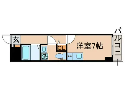 CASA GRAND TOKYO(ワンルーム/3階)の間取り写真