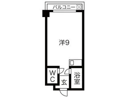 エイチ・ツー・オー高井田ビル(ワンルーム/4階)の間取り写真