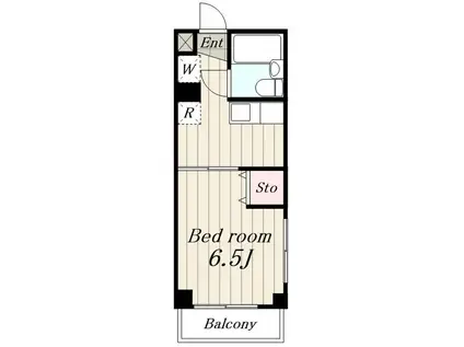 ラフォーレ武尊(1K/4階)の間取り写真