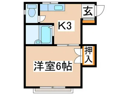 村澤マンション(1K/3階)の間取り写真