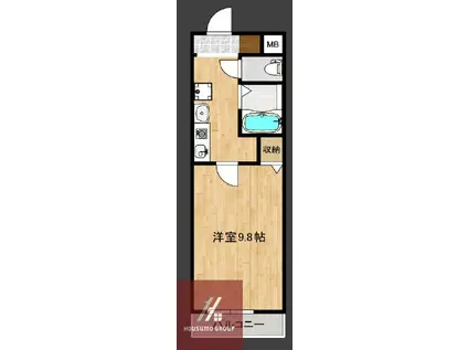 サンコート緑橋(1K/2階)の間取り写真