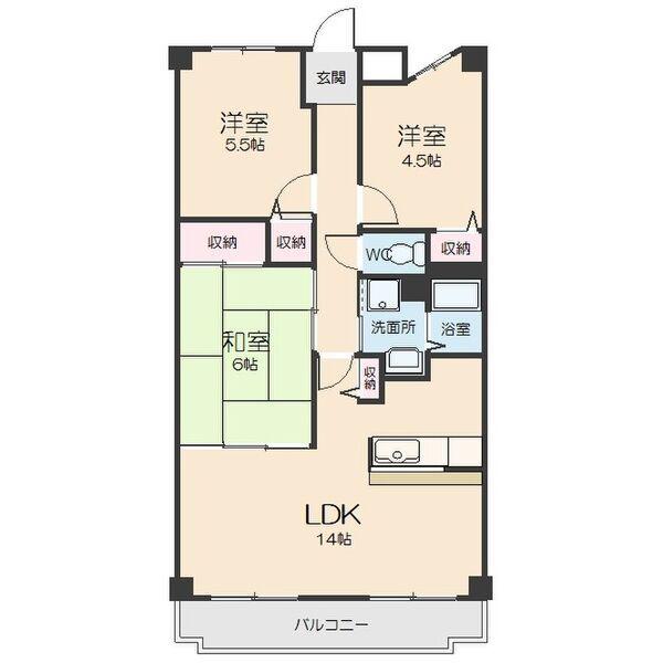 フォレスト北山(3LDK/3階)の間取り写真