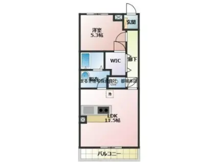 ミライデイズ三股(1LDK/3階)の間取り写真