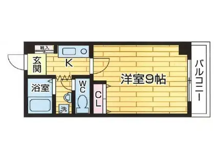 ハイツ細田(1K/1階)の間取り写真