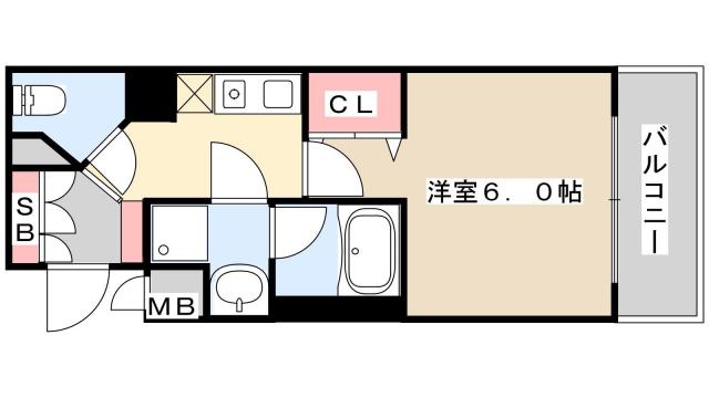 KAISEI神戸海岸通(1K/4階)の間取り写真