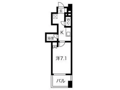 ラムセス大須(1K/6階)の間取り写真