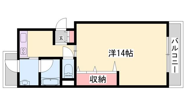 溝口マンション(1K/2階)の間取り写真