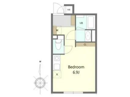 ショウケン ヴィラ玉川学園2(ワンルーム/1階)の間取り写真